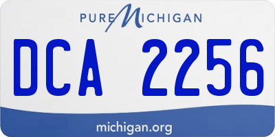 MI license plate DCA2256