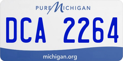 MI license plate DCA2264
