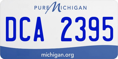 MI license plate DCA2395