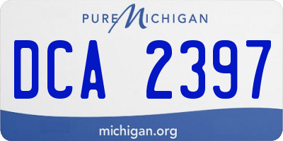 MI license plate DCA2397
