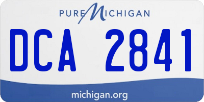 MI license plate DCA2841