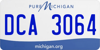 MI license plate DCA3064