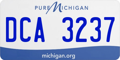 MI license plate DCA3237