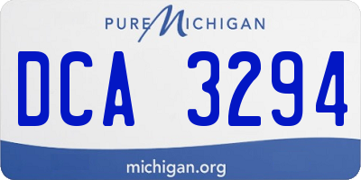 MI license plate DCA3294