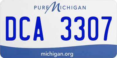 MI license plate DCA3307