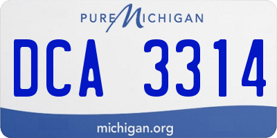 MI license plate DCA3314