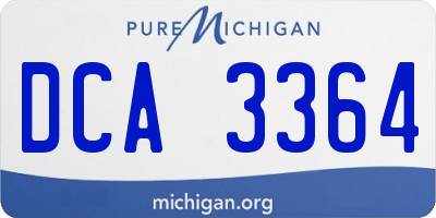 MI license plate DCA3364