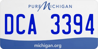 MI license plate DCA3394