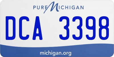 MI license plate DCA3398