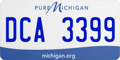 MI license plate DCA3399