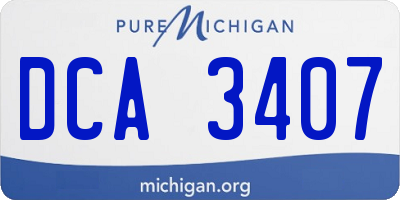 MI license plate DCA3407