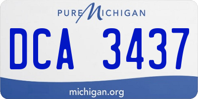 MI license plate DCA3437