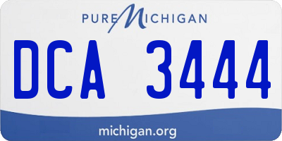 MI license plate DCA3444