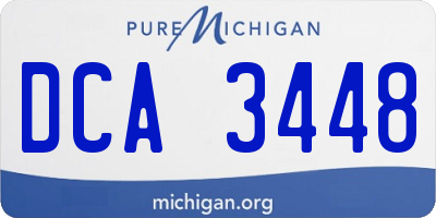 MI license plate DCA3448
