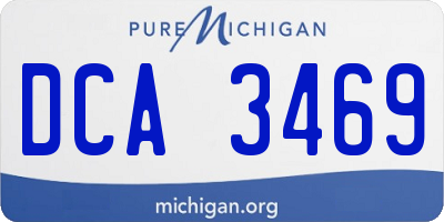 MI license plate DCA3469