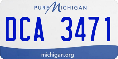 MI license plate DCA3471