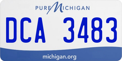 MI license plate DCA3483
