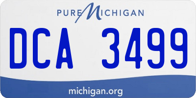 MI license plate DCA3499