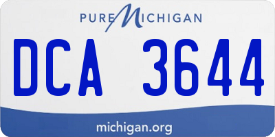 MI license plate DCA3644