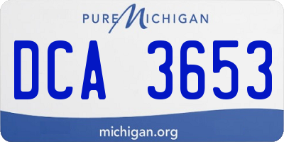 MI license plate DCA3653