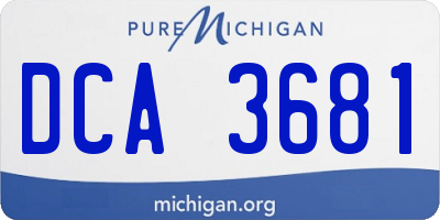 MI license plate DCA3681