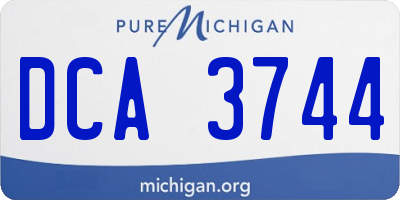 MI license plate DCA3744