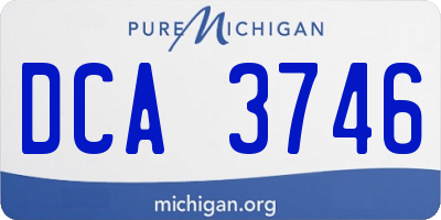 MI license plate DCA3746