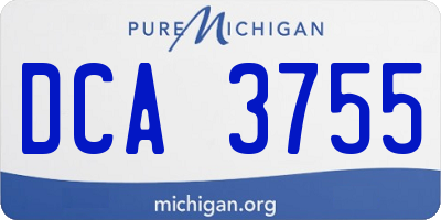 MI license plate DCA3755