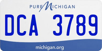 MI license plate DCA3789