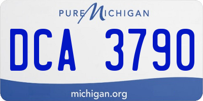 MI license plate DCA3790