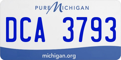 MI license plate DCA3793