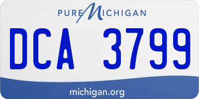MI license plate DCA3799