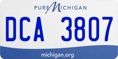 MI license plate DCA3807
