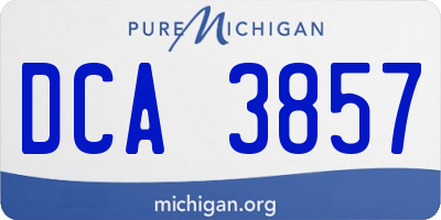 MI license plate DCA3857