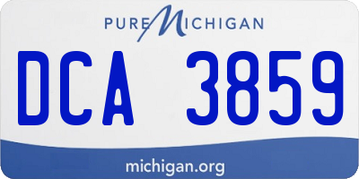 MI license plate DCA3859
