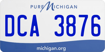 MI license plate DCA3876