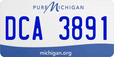 MI license plate DCA3891