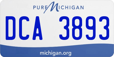 MI license plate DCA3893