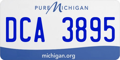 MI license plate DCA3895