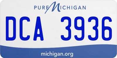 MI license plate DCA3936