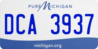 MI license plate DCA3937