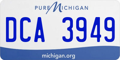 MI license plate DCA3949