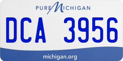MI license plate DCA3956