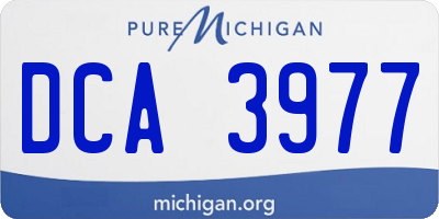 MI license plate DCA3977