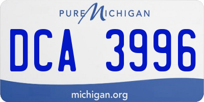 MI license plate DCA3996