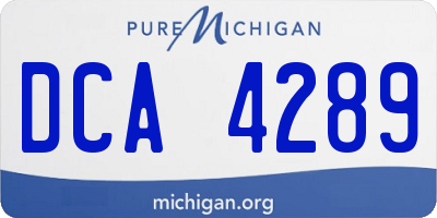 MI license plate DCA4289