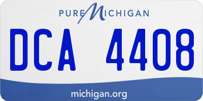 MI license plate DCA4408