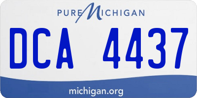 MI license plate DCA4437