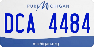 MI license plate DCA4484