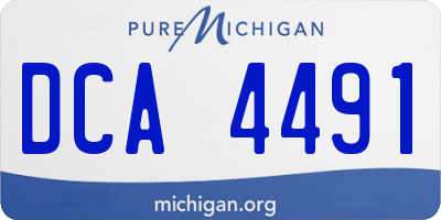 MI license plate DCA4491